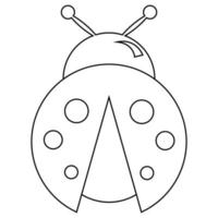 escarabajo icono ilustración vector