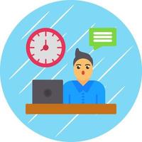 Overwork Vector Icon Design