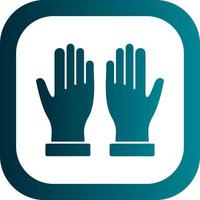 Hand Gloves Vector Icon Design