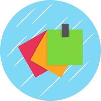 Sticky Notes Vector Icon Design