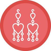 Earrings Vector Icon Design