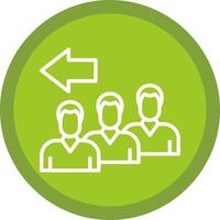 Queue Vector Icon Design