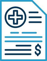 Medical Bill Vector Icon Design