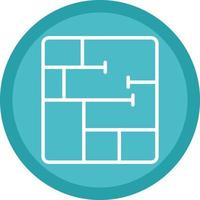 Floor Plan Vector Icon Design