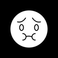 Nauseated Face Vector Icon Design