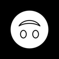 Upside-Down Face Vector Icon Design