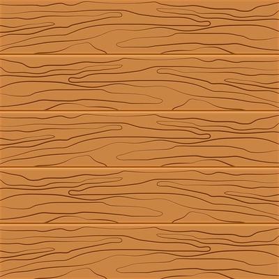 Wood texture background. Five wooden boards in flat design. Vector illustration