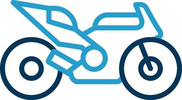 Race Bike Vector Icon Design