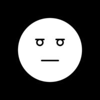 Expressionless Face Vector Icon Design