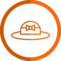 diseño de icono de vector de sombrero de pamela