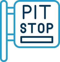 Pit Stop Vector Icon Design