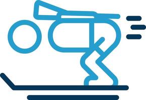 Biathlon Vector Icon Design