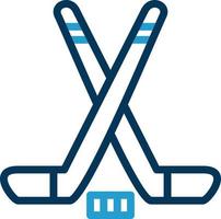 Ice Hockey Vector Icon Design