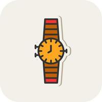 diseño de icono de vector de reloj de pulsera