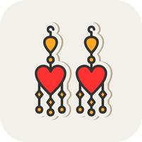 Earrings Vector Icon Design