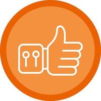 Thumbs Up Vector Icon Design