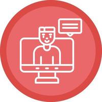 Virtual Event Vector Icon Design