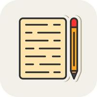 Writing Vector Icon Design