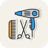 Hairdressing Vector Icon Design