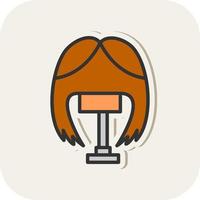 Wig Vector Icon Design