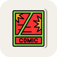 Comic Book Vector Icon Design