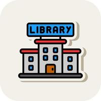 diseño de icono de vector de biblioteca