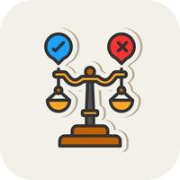 diseño de icono de vector de juicio