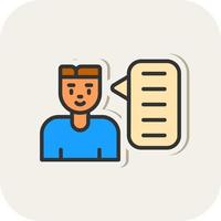 Conversation Vector Icon Design