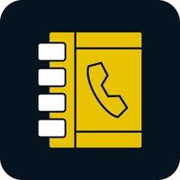 Phone Book Vector Icon Design