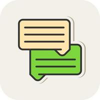 Discussion Vector Icon Design