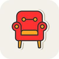 Armchair Vector Icon Design