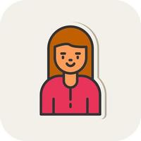 Girl Vector Icon Design