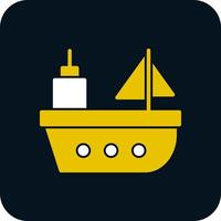 Ship Vector Icon Design