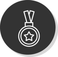 diseño de icono de vector de medalla