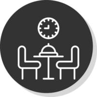 diseño de icono de vector de comedor