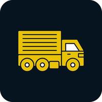 Cargo Truck Vector Icon Design