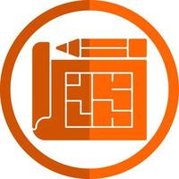 Building Plan Vector Icon Design