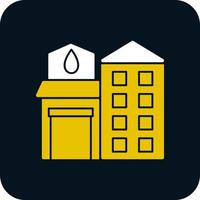 Fire Station Vector Icon Design