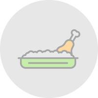 Dinner Vector Icon Design