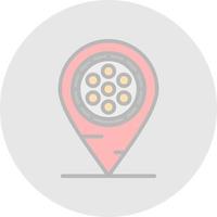 Cinema Location Vector Icon Design