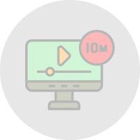 diseño de icono de vector de cortometraje