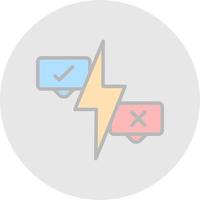 Conflict Vector Icon Design