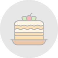 Cake Vector Icon Design