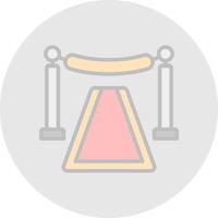 Red Carpet Vector Icon Design