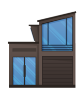 residential houses exterior flat style png