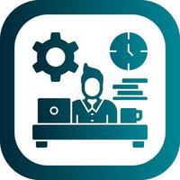 Workaholic Vector Icon Design