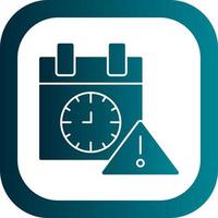 Deadline Vector Icon Design