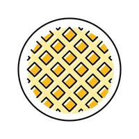 waffle weave fabric material color icon vector illustration