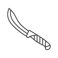 cuchillo Carnicero línea icono vector ilustración