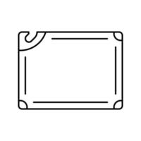 cutting board line icon vector illustration